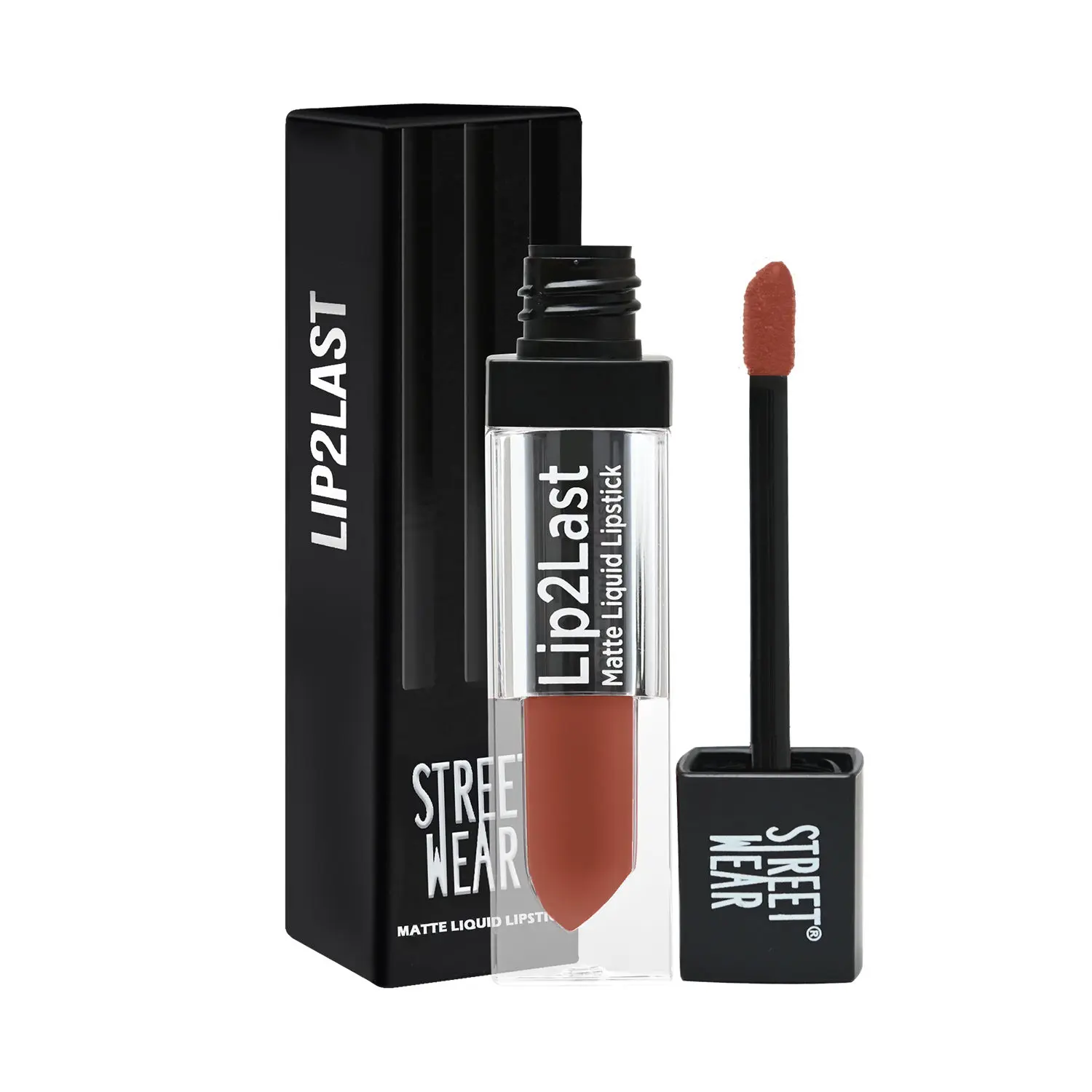 STREET WEAR® Lip2Last -Fab Coffee (Brown) - 5 ml -Matte Liquid Lipstick, Transferproof, Smudgeproof, Mask Friendly, Non-Drying Formula, Full Coverage, Professional Grade Pigments, Featherweight Formulation, Enriched With Vitamin E - Lasts AM To PM!