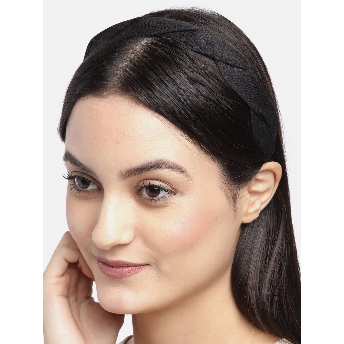 Blueberry Black Pleated Hairband