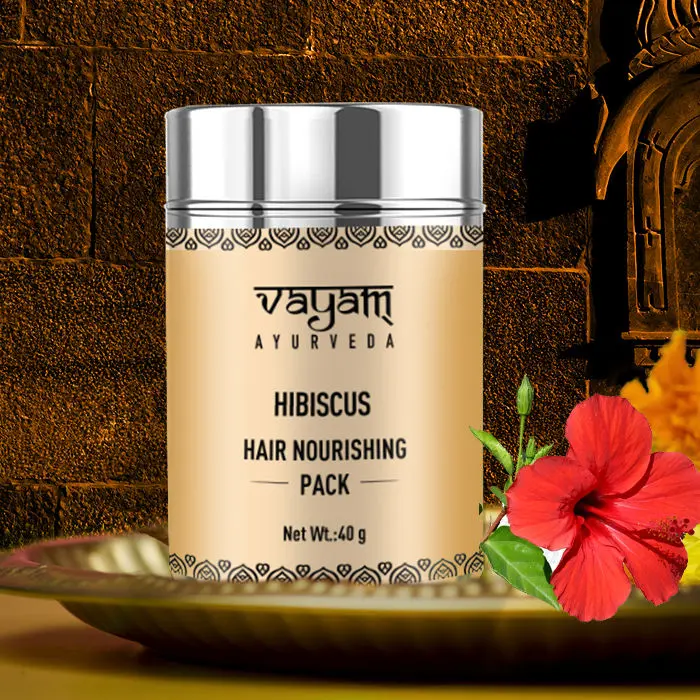 Vayam Ayurveda Hair Nourishing Pack - Hibiscus (40 g) | Ayurvedic | Natural | Herbal | Pure | Sulphate free | Paraben Free