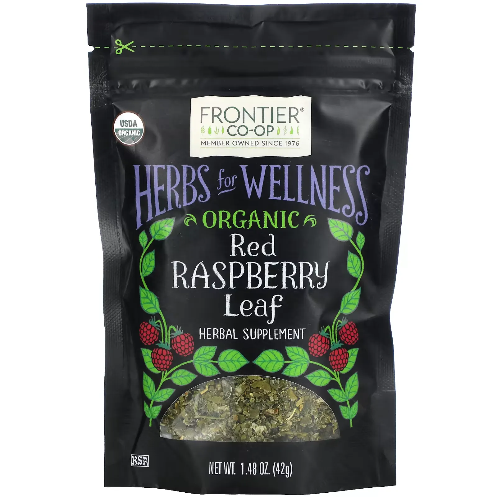 Organic Red Raspberry Leaf, 1.48 oz (42 g)