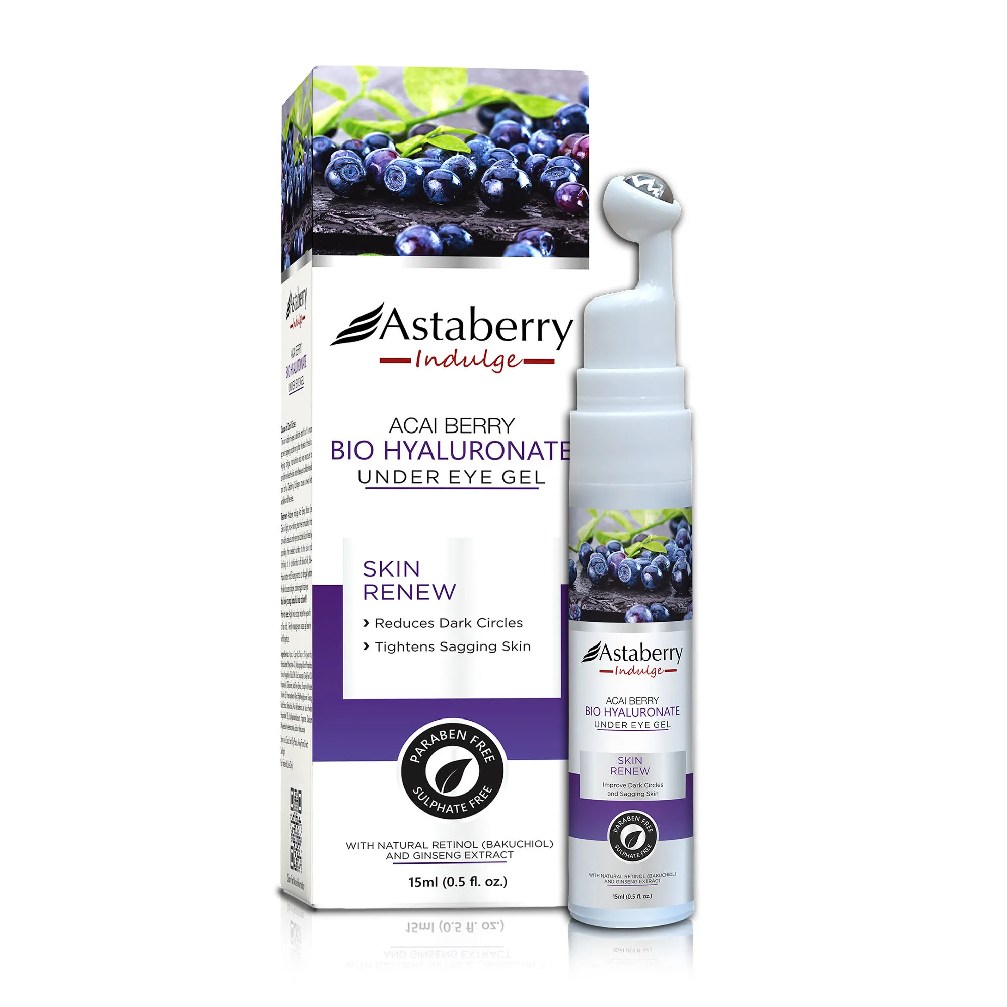 Astaberry Indulge Acai Berry Bio Hyaluronate Under Eye Gel