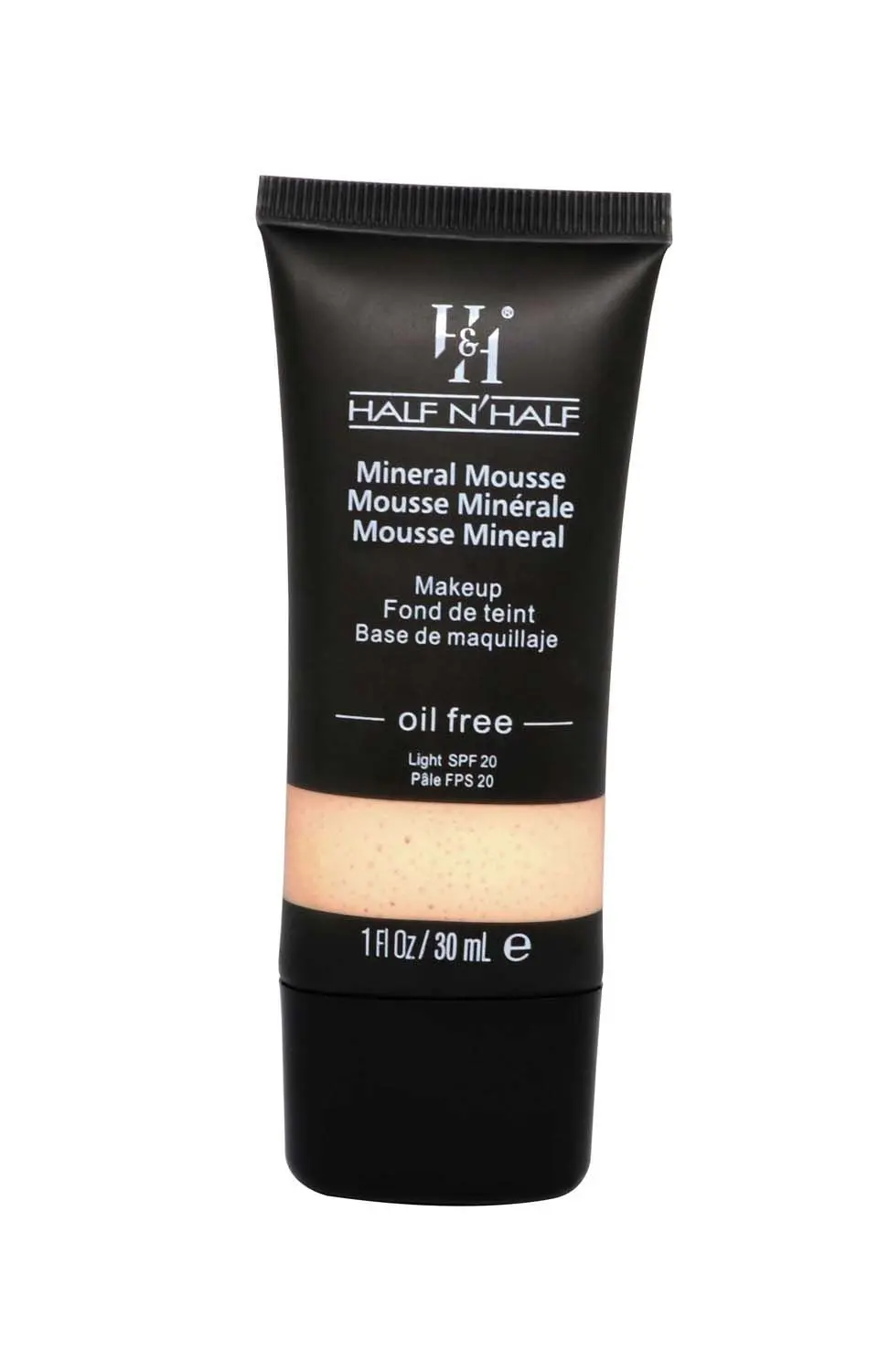 Half N Half Mineral Mousse Oil Free Foundation Light SPF-20, Ivory (30ml)