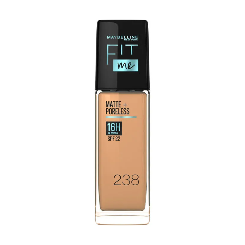 Maybelline New York Fit Me Matte+Poreless Liquid Foundation With Pump - 238 Rich Tan