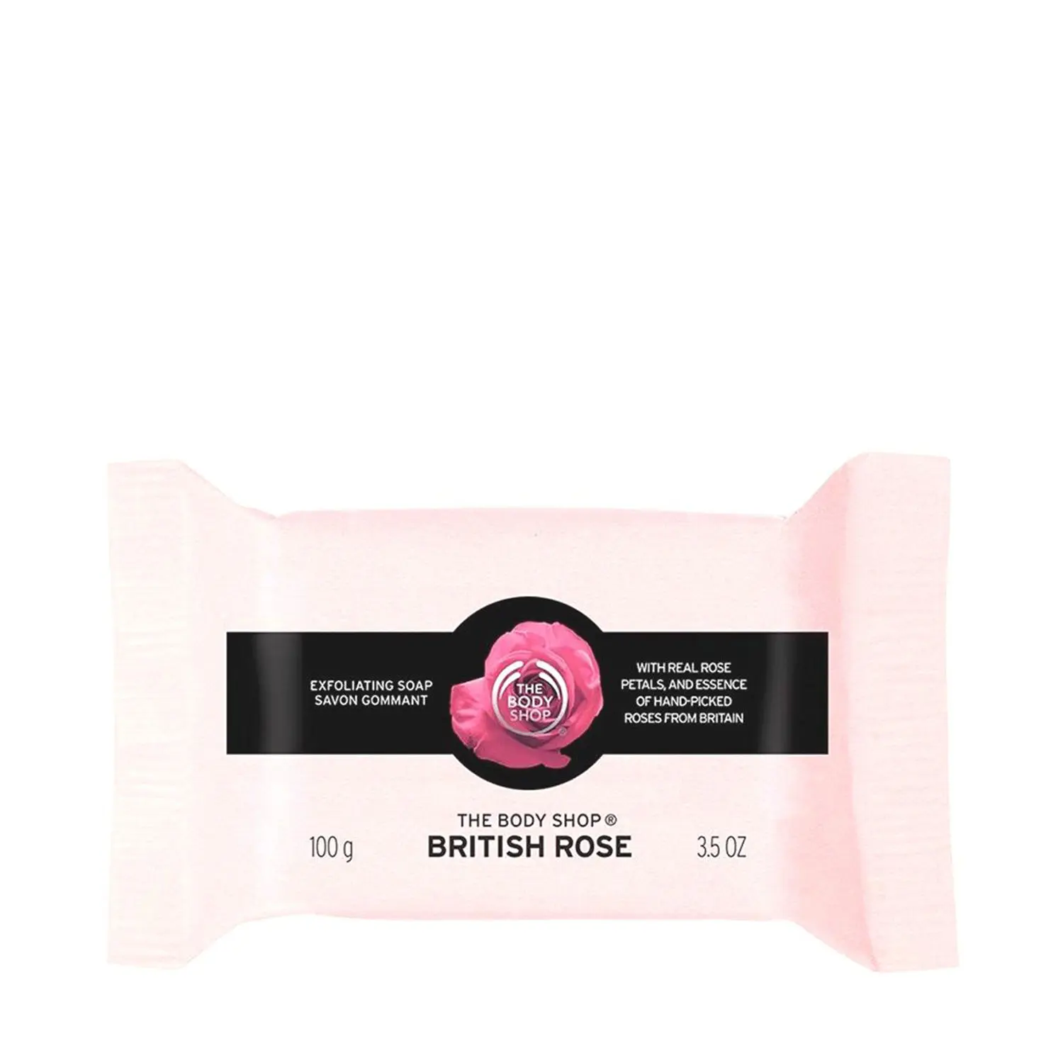 The Body Shop Vegan British Rose Exfoliating Soap, 100G