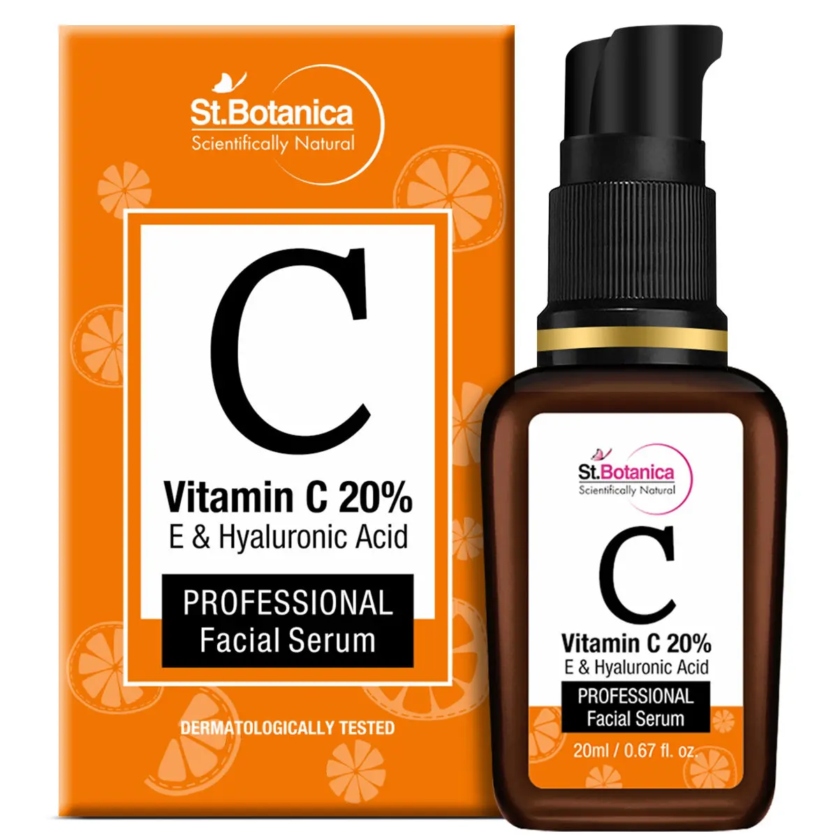 St.Botanica Vitamin C 20% + E & Hyaluronic Acid Facial Serum (20 ml)