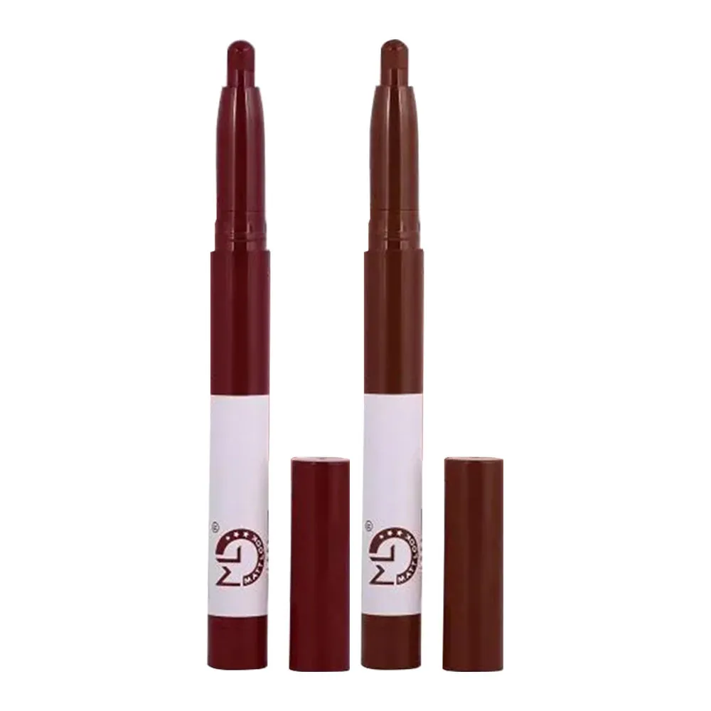 Matt look Stain Lip Crayon Matte Non-Transfer Lipstick Combo - 4