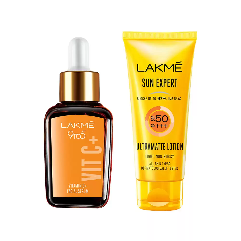 Lakme Vit C + Serum + Spf 50 Sunscreen Combo