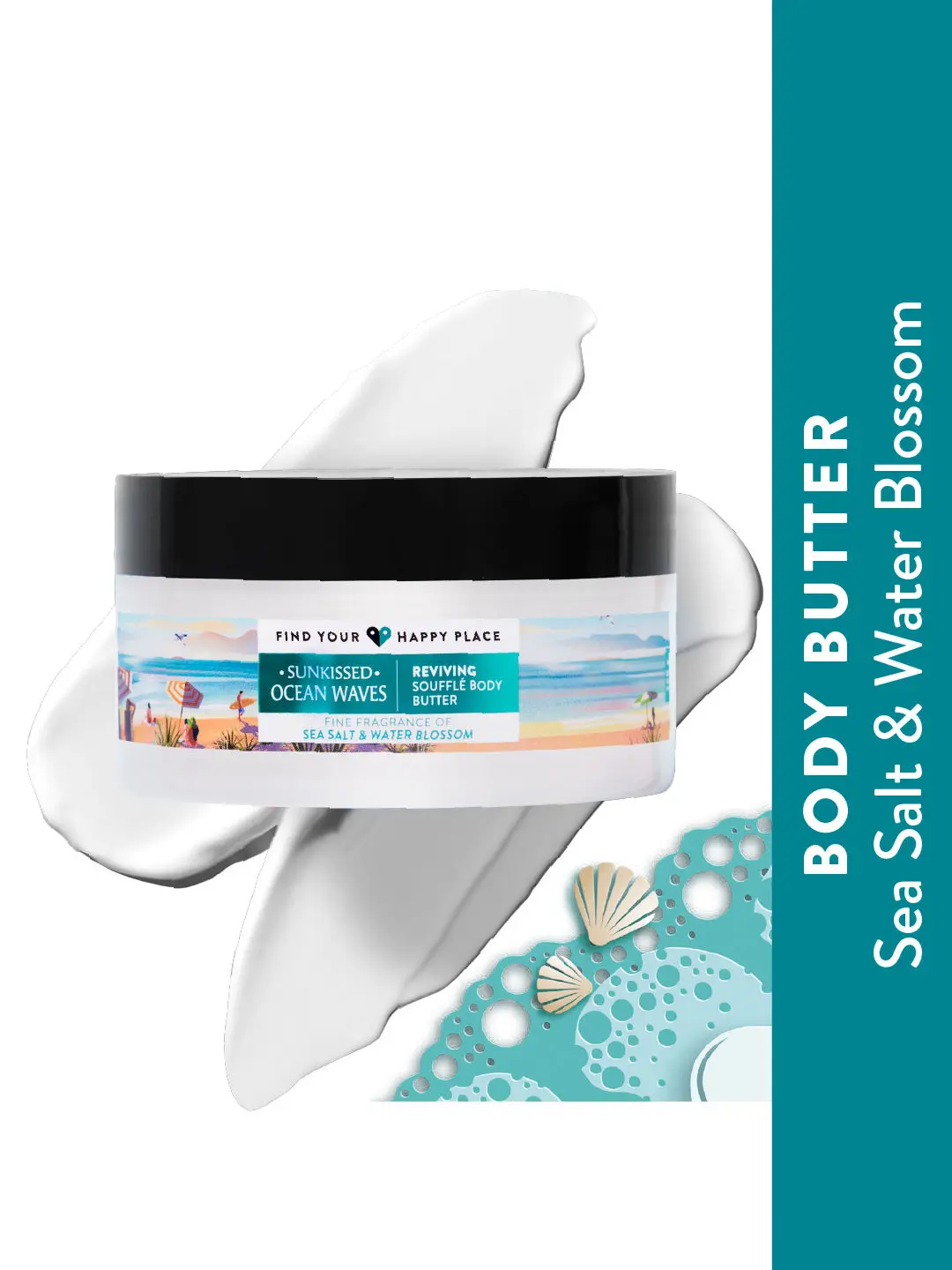 Find Your Happy Place - Sunkissed Ocean Waves Souffle Body Butter Sea Salt & Water Blossom 200g