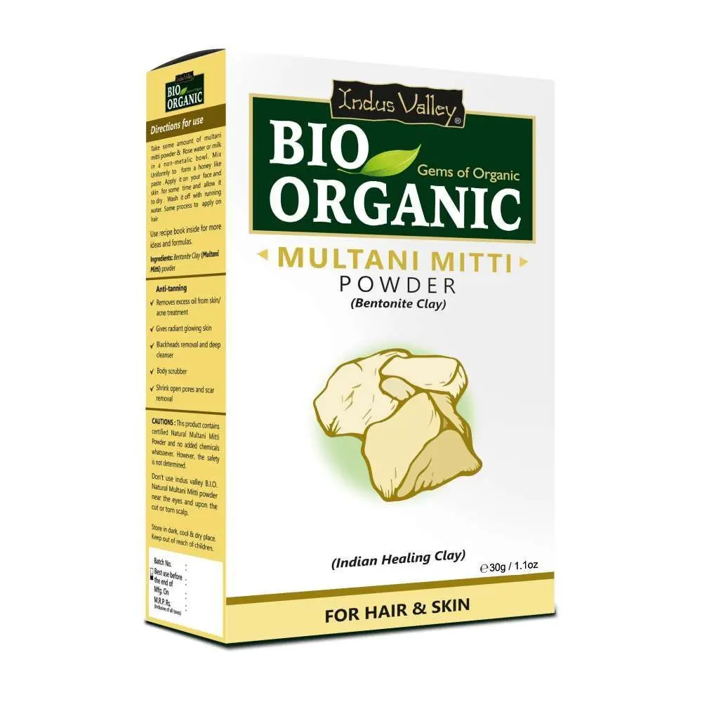 Indus Valley Bio Organic Multani Mitti Powder - 30g