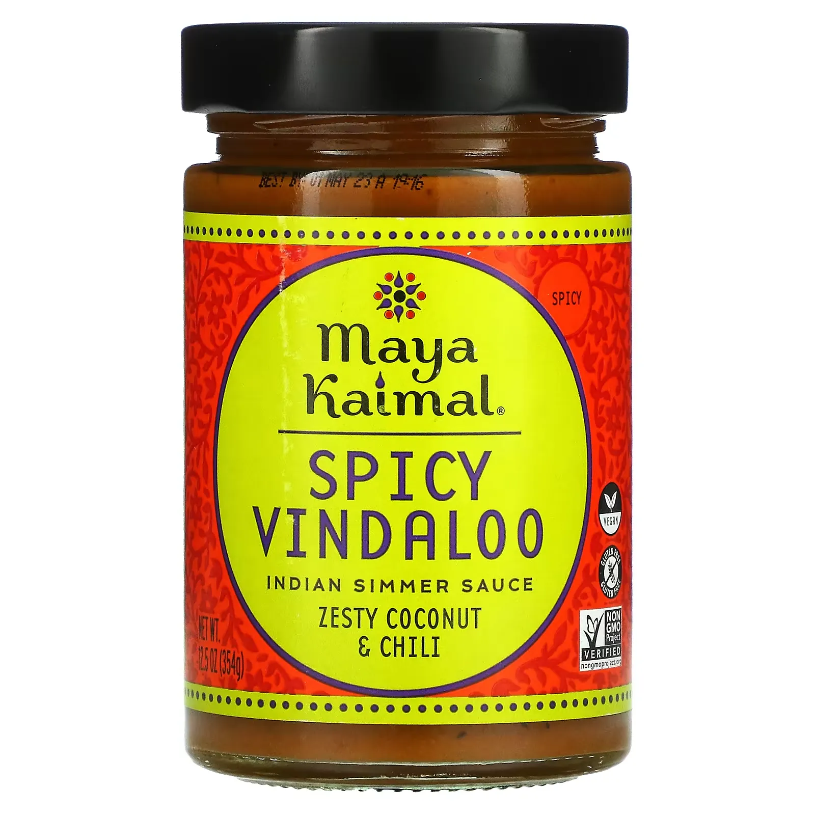 Spicy Vindaloo, Indian Simmer Sauce, Spicy, Zesty Coconut & Chili, 12.5 oz (354 g)