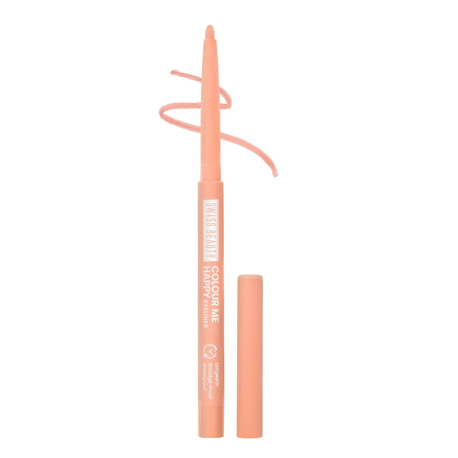 Swiss Beauty Colour Me Happy Eyeliner | Waterproof & Smudge-Proof | Long-Lasting |9-Peach Daylity 0.4 gm