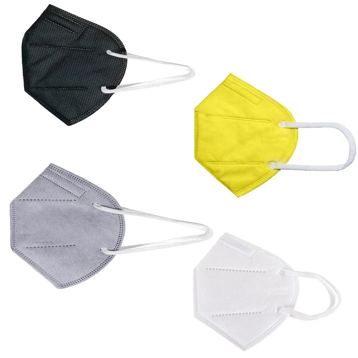 Fabula Pack of 4 Kn95/N95 Anti-Pollution Reusable 5-Layer Mask