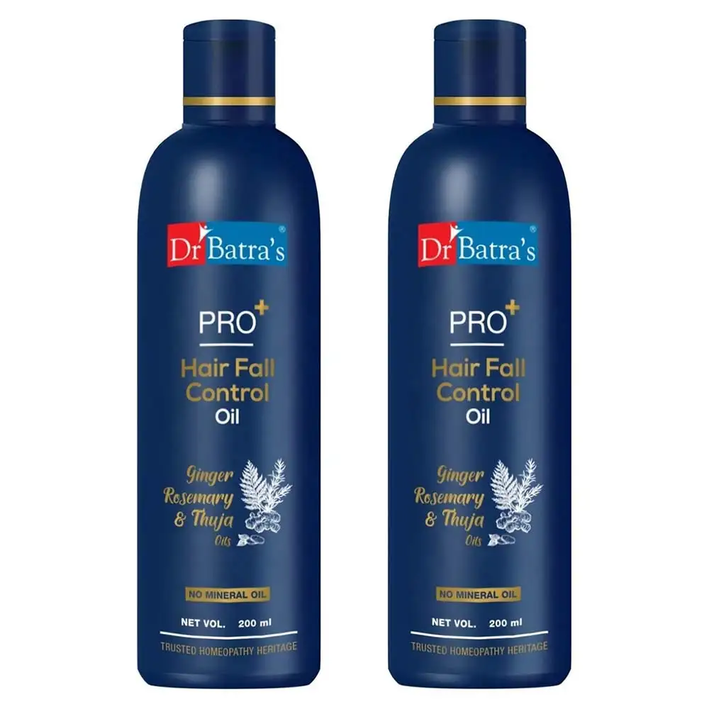 Dr Batra's Pro+ Hair Fall Control Oil,  200 ml  Rosemary Ginger (Pack of 2)