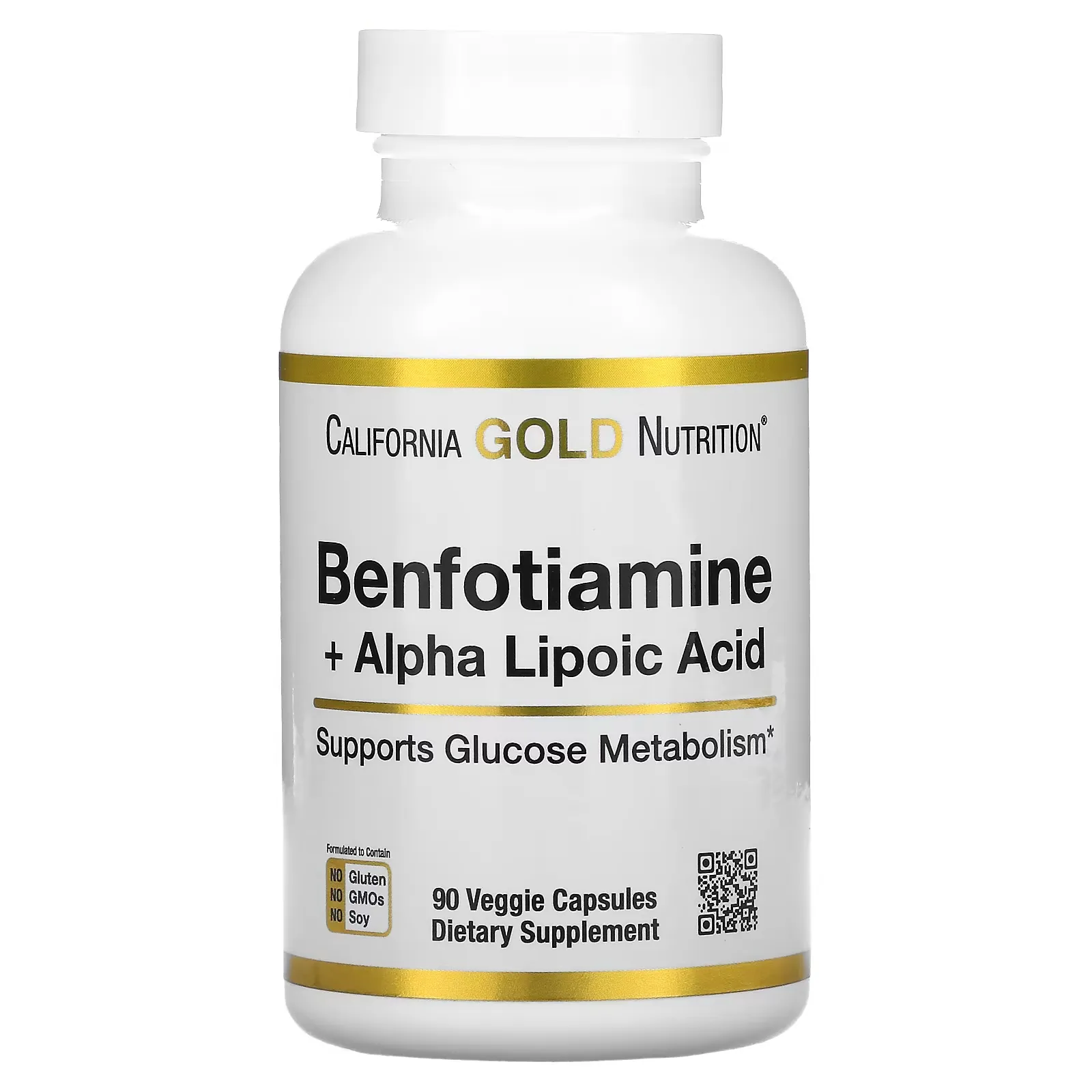 Benfotiamine + Alpha Lipoic Acid, 90 Veggie Capsules