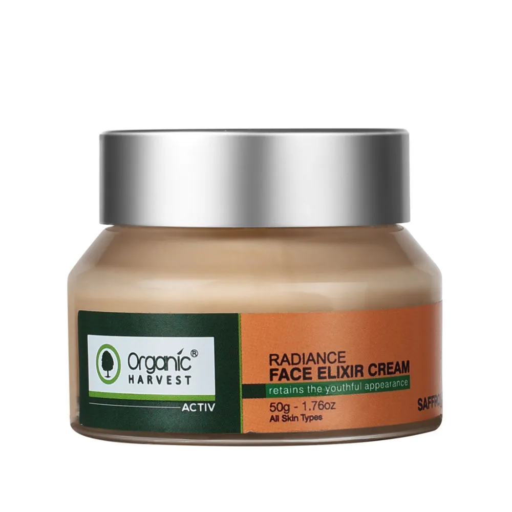 Organic Harvest Active Saffron Radiance Face Elixir Cream