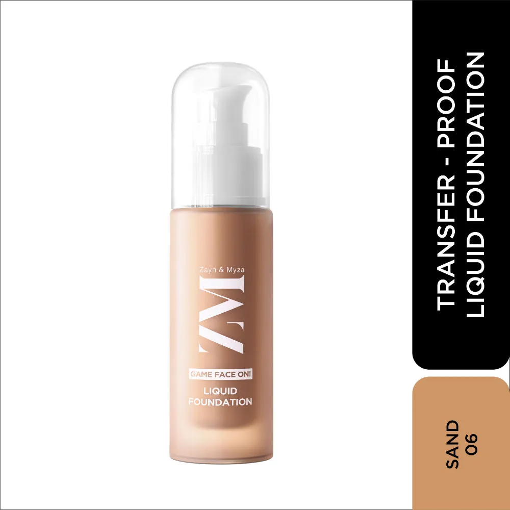 ZM Zayn & Myza Game Face On Liquid Foundation With SPF 25 - Sand