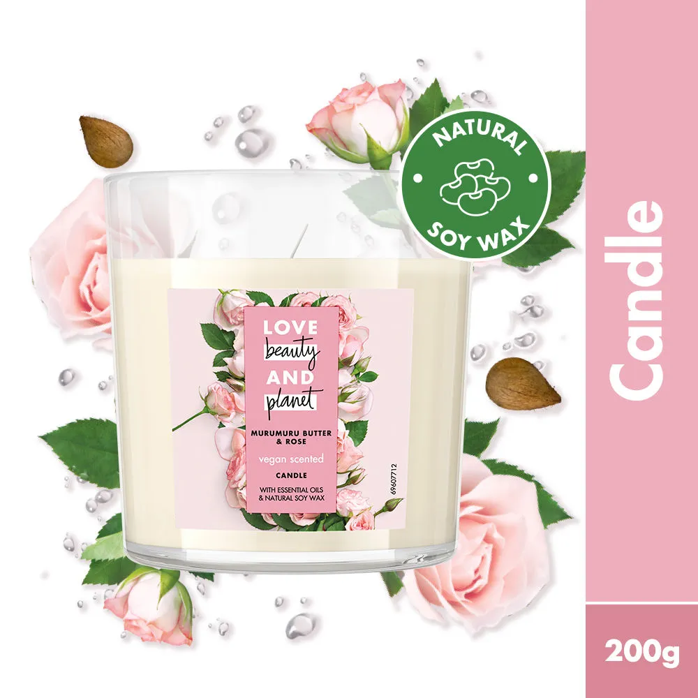 Love Beauty & Planet Murumuru Butter & Rose Candle