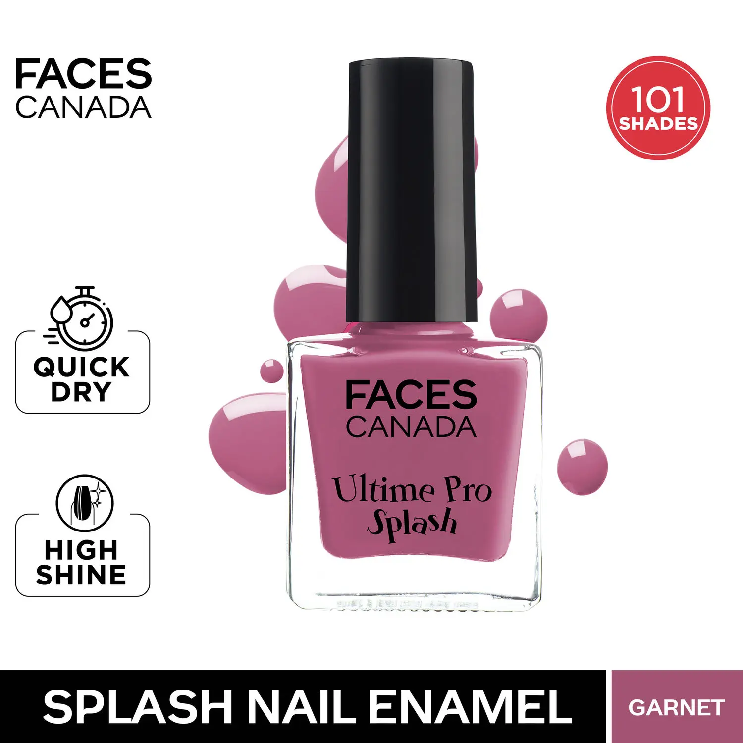 Faces Canada Ultime Pro Splash Nail Enamel Garnet 109