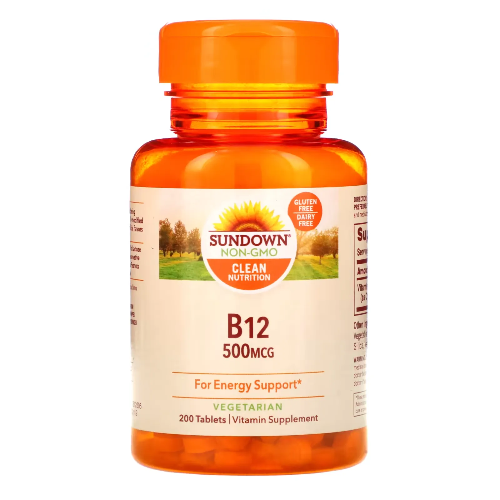 B-12, 500 mcg, 200 Tablets