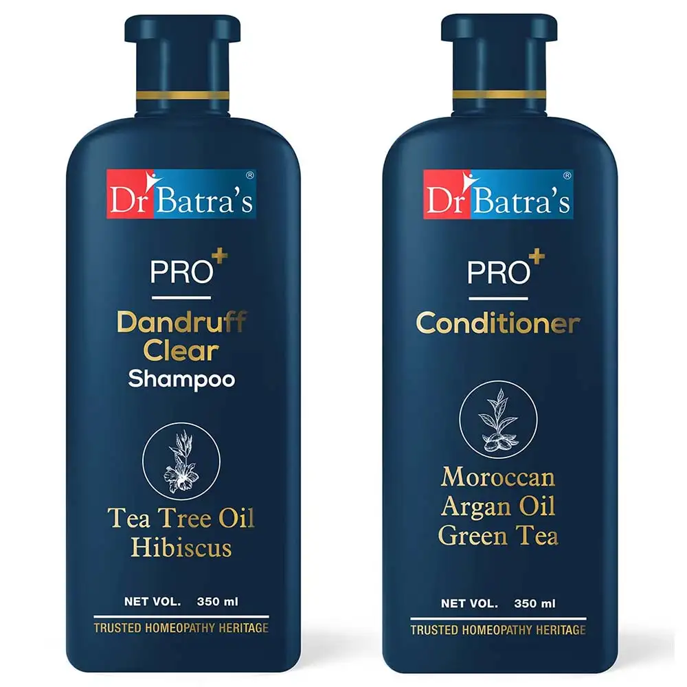 Dr Batra's Pro+ Dandruff Clear Shampoo & Pro+ Conditioner Combo,  2 Piece(s)/Pack  Dandruff Control