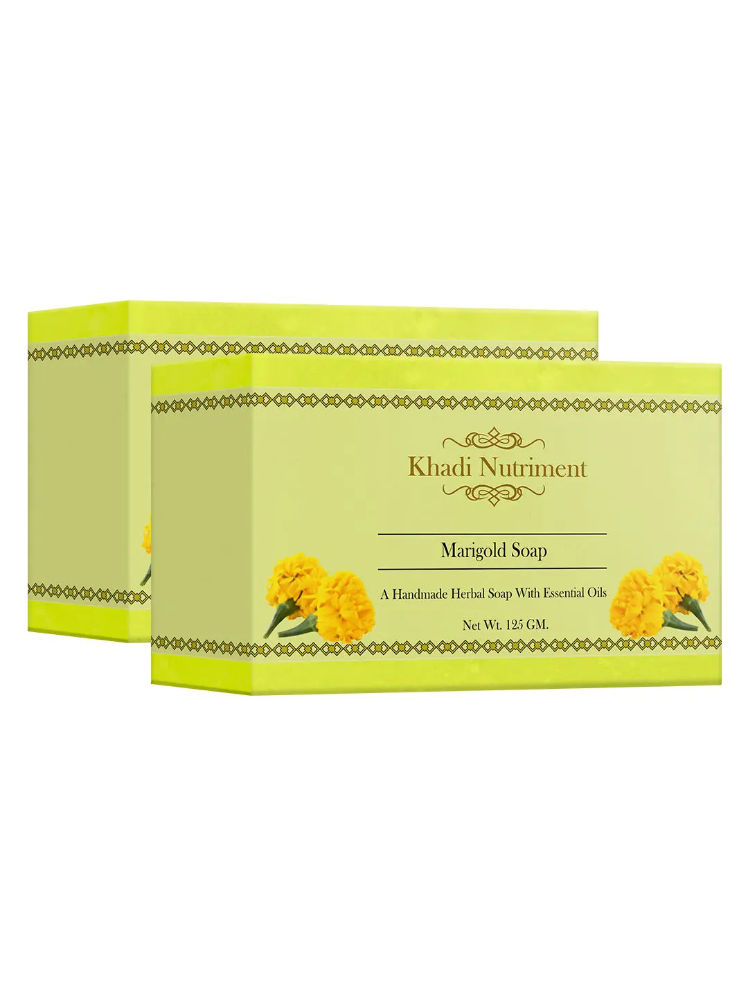 Khadi Nutriment Marigold Soap,125 gm (Pack of 2)