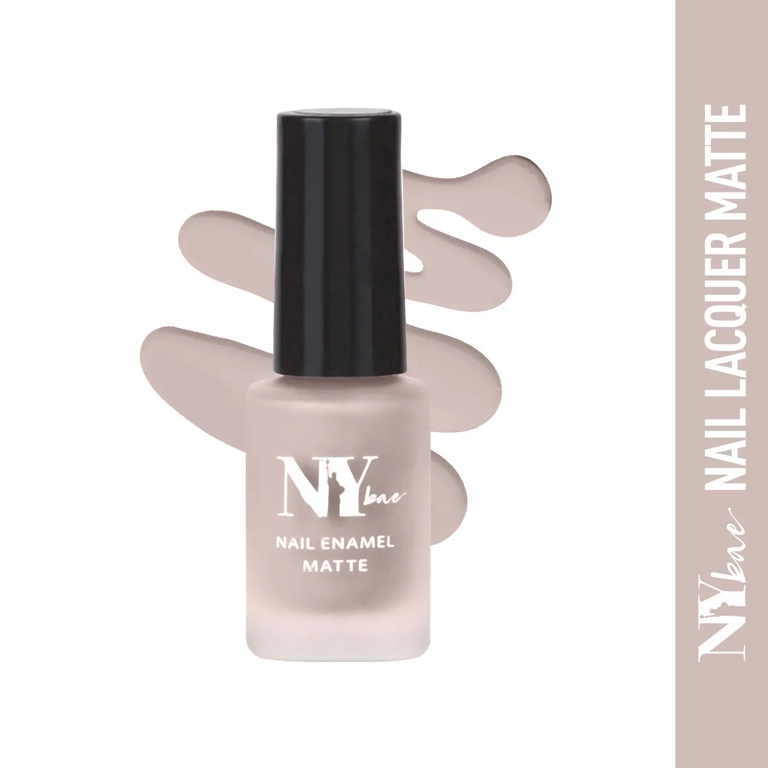 NY Bae Matte Nail Enamel - Bagel 8 (6 ml) | Purple | Luxe Matte Finish | Highly Pigmented | Chip Resistant | Long lasting | Full Coverage | Streak-free Application | Vegan | Cruelty Free | Non-Toxic