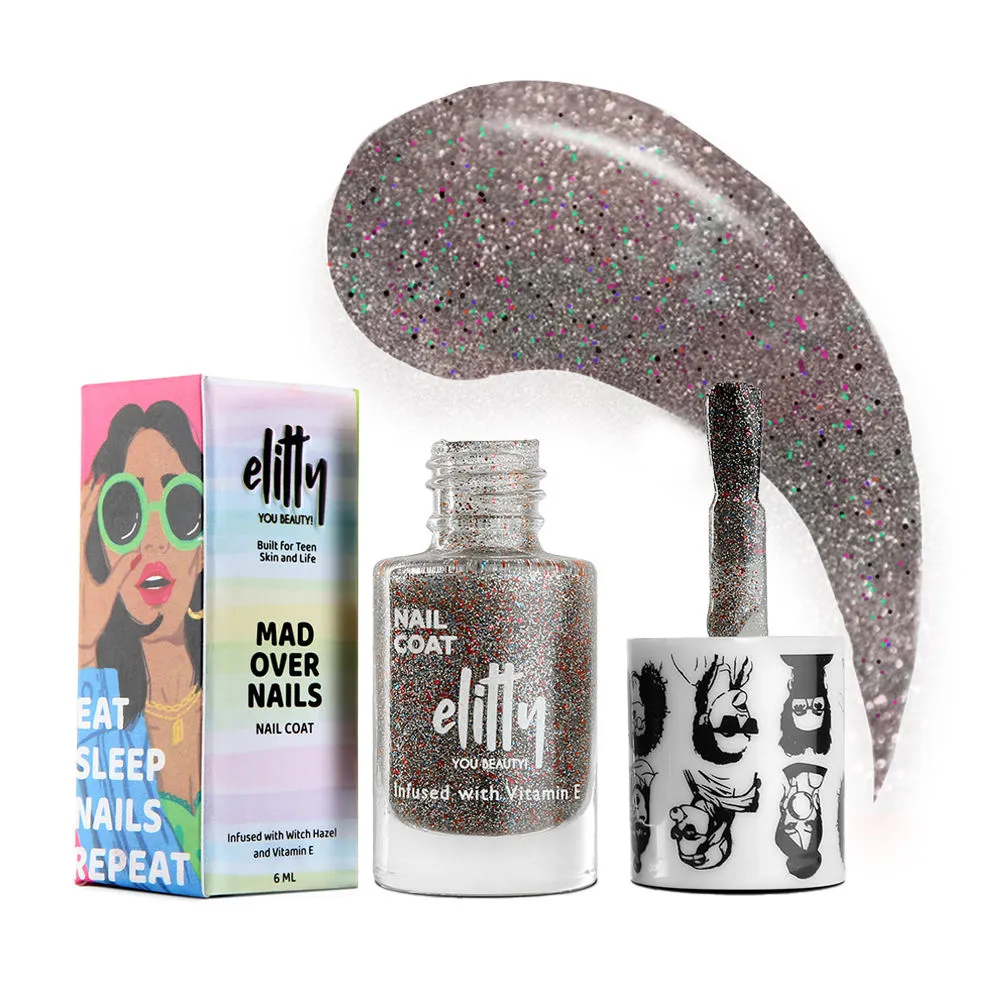 Elitty Mad Over Shimmer Nail Polish - It's A Vibe Multi