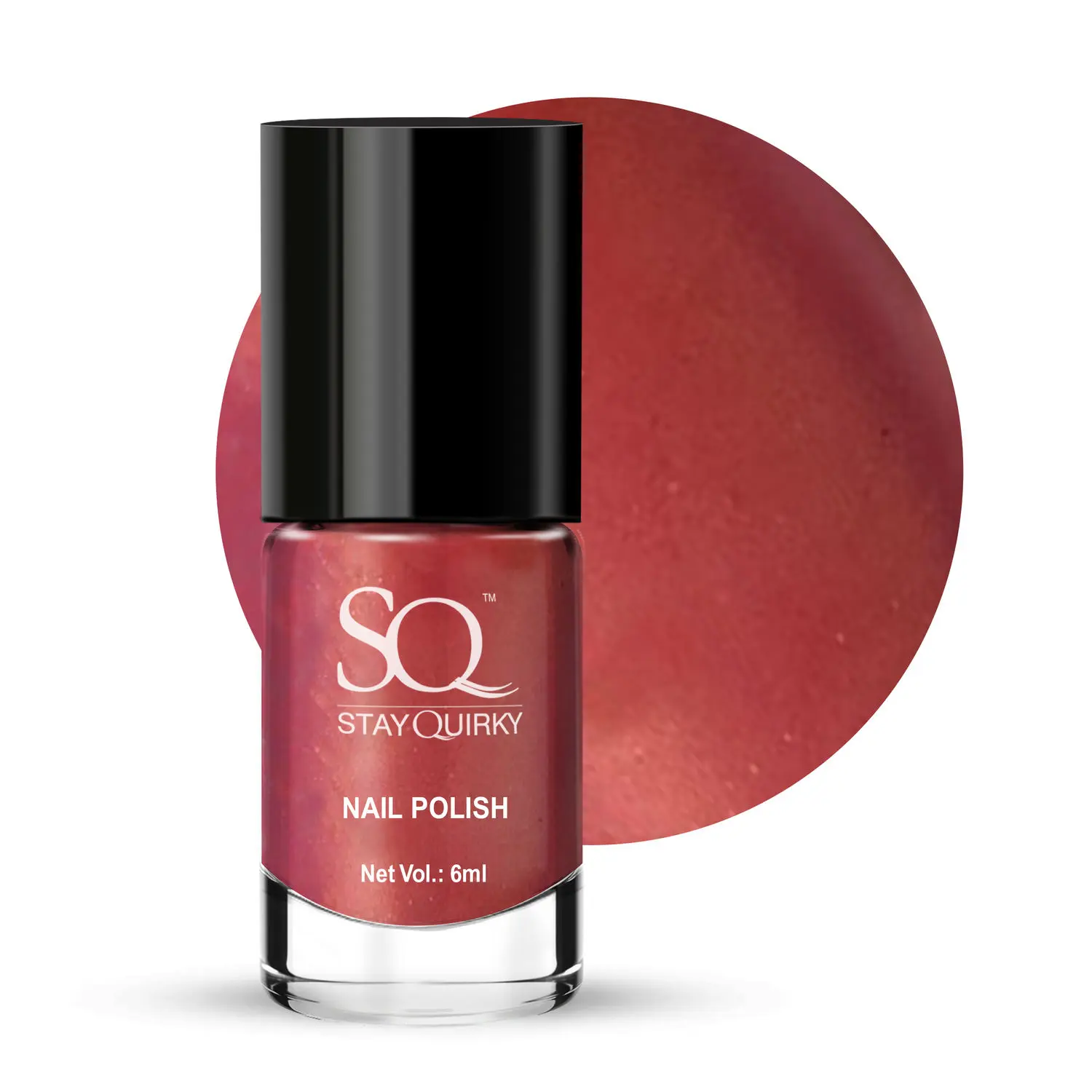 Stay Quirky Nail Paint, Matte, Red, Double Pleasure - Lovin' 3 (6 ml)