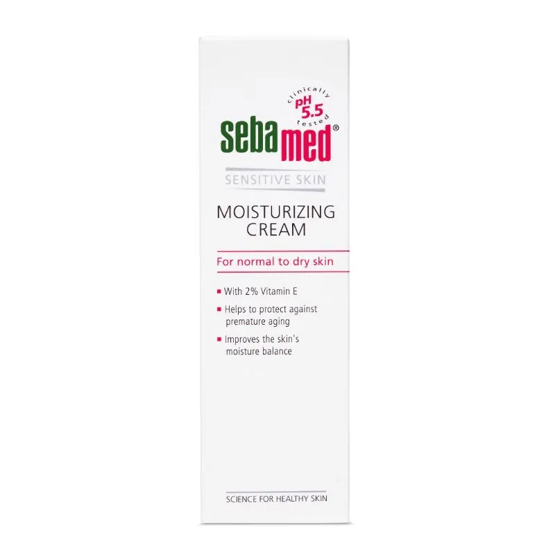 Sebamed Moisturizing Cream, PH 5.5, Normal To Dry Skin, With 2% Vitamin E, Prevents Premature Aging