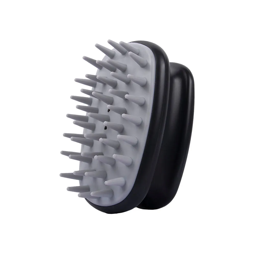 Streak Street Hair Shampoo Brush And Scalp Massager- Gunmetal Grey