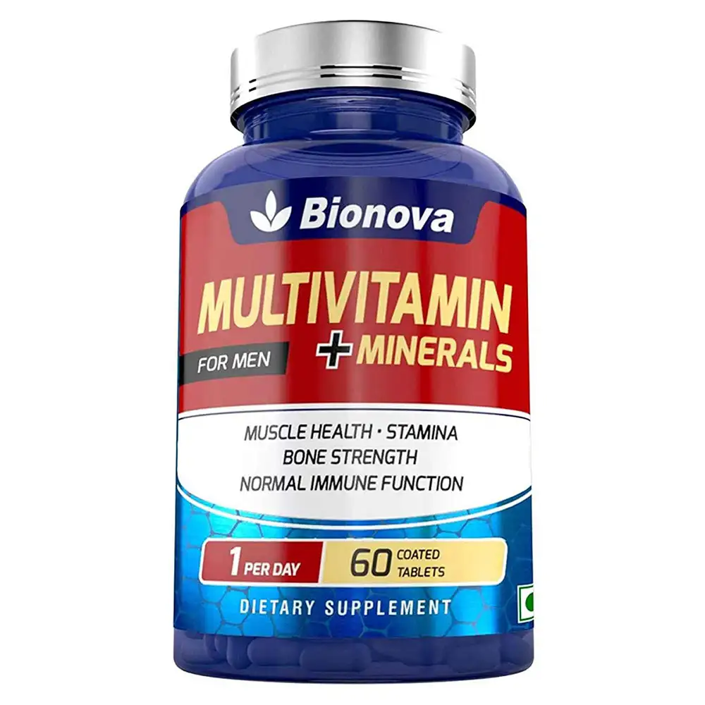 Bionova Multivitamin + Minerals for Men,  60 tablet(s)  Unflavoured