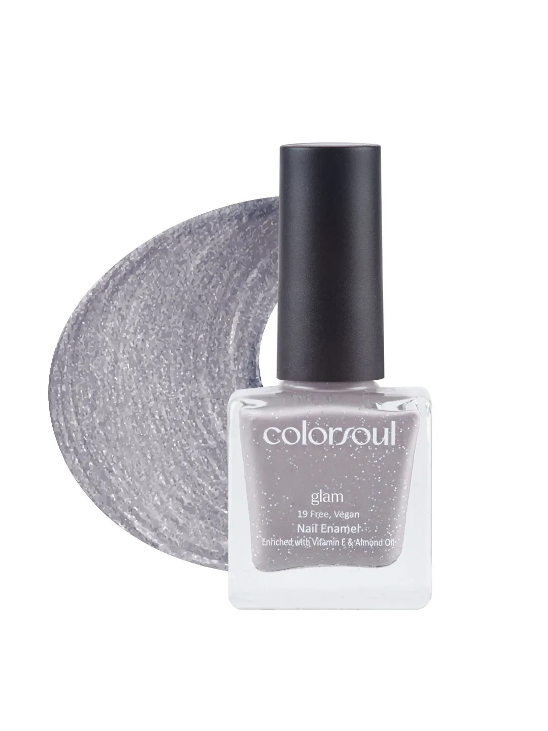 ColorSoul Glam Nail Enamel - Grey Luster