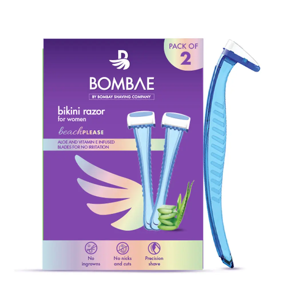 Bombae Bikini Razor for Women (Pack of 2)