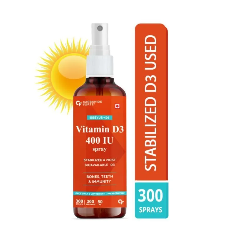 Carbamide Forte Deevus Vitamin D3 400 IU Spray Supplement