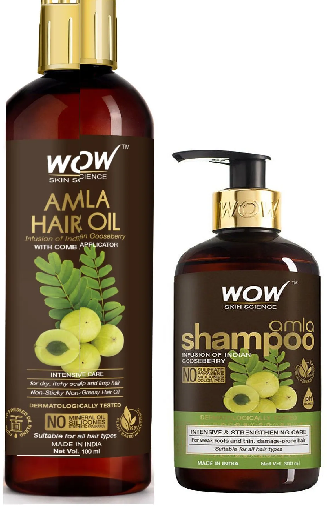 WOW Amla Shampoo & Oil Combo