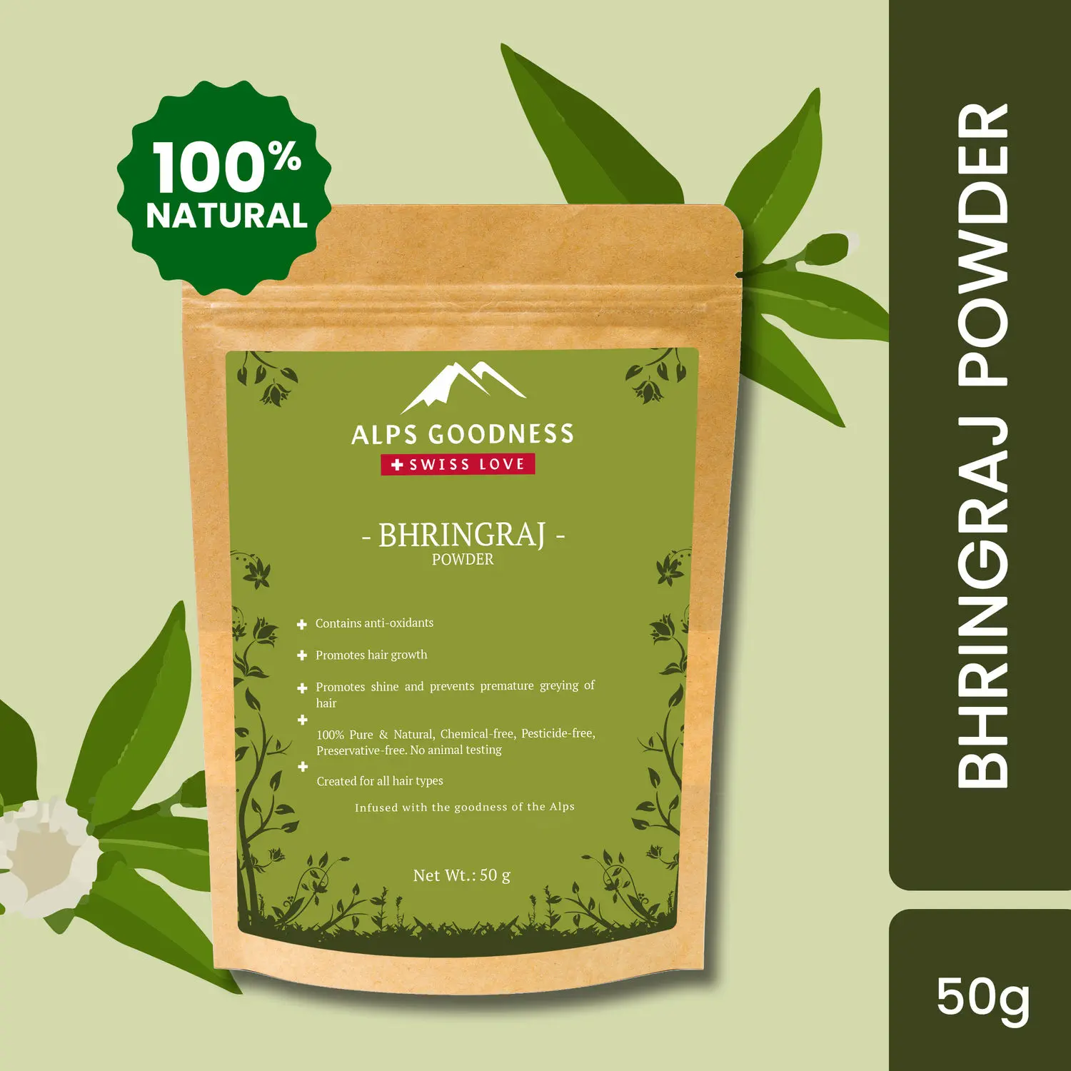 Alps Goodness Powder - Bhringraj (50 gm)