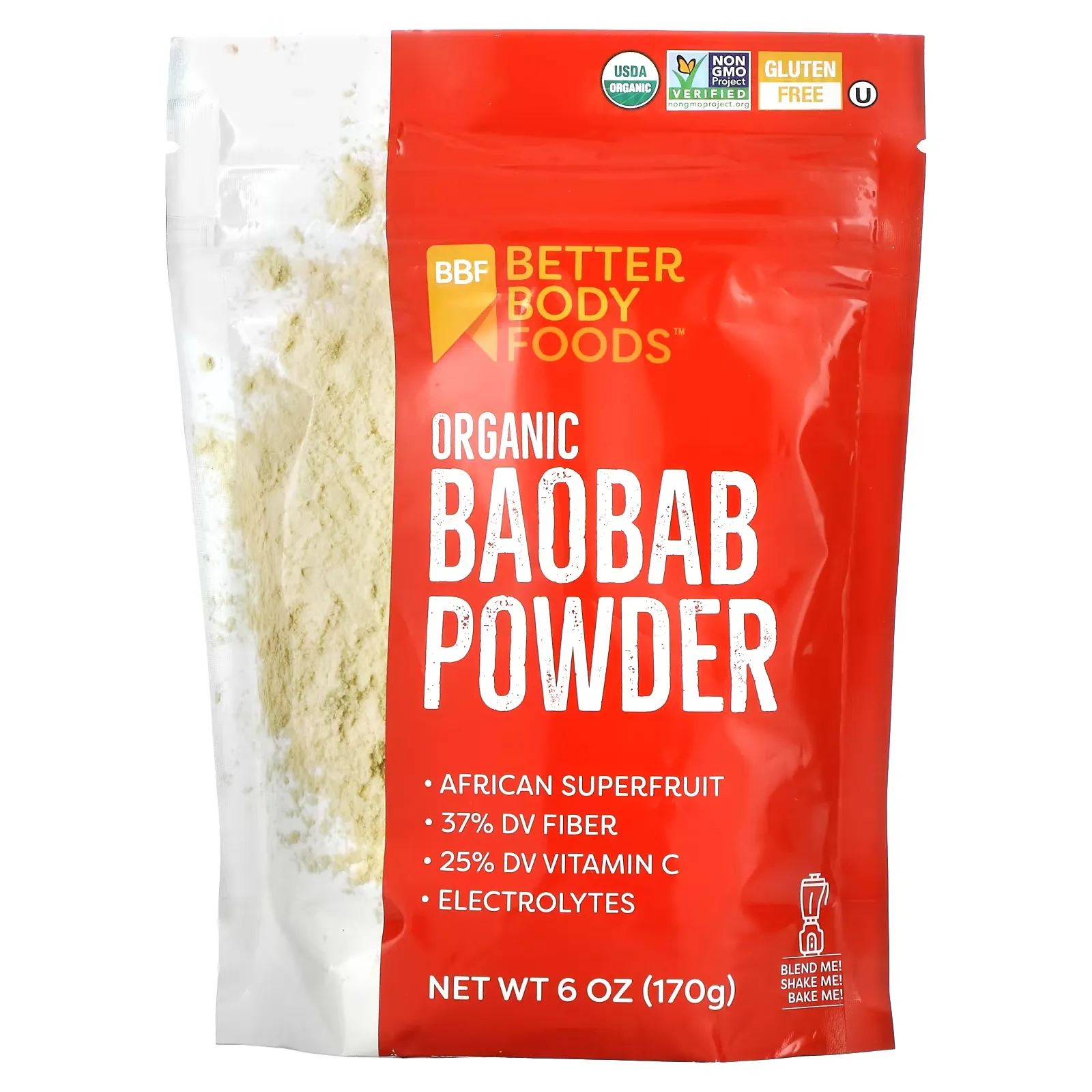 Organic Baobab Powder, 6 oz (170 g)