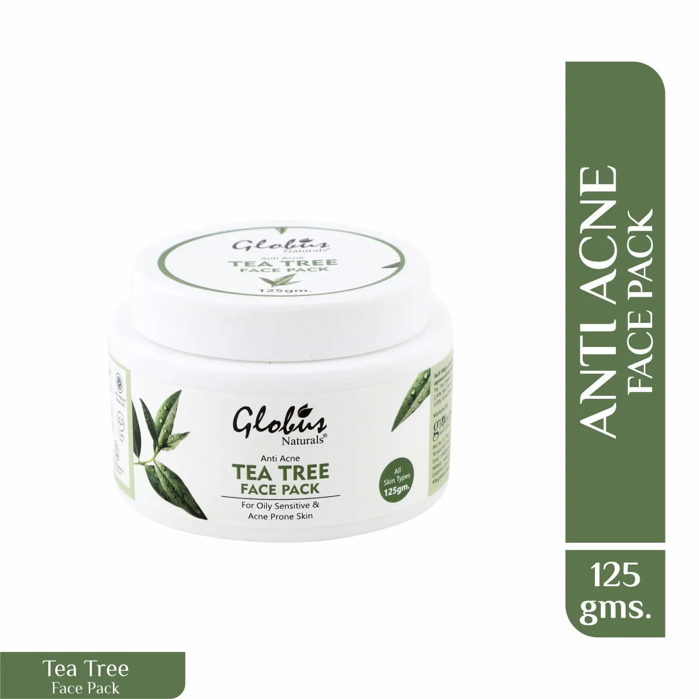 Globus Naturals Tea Tree Anti Acne Face Pack( 125 g)