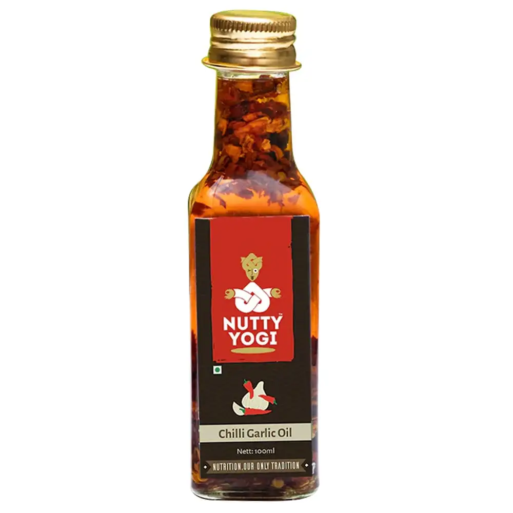 Nutty Yogi Roasted Chilli Garlic Oil,  100 ml