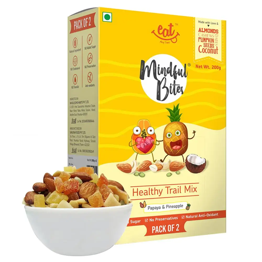 Eat Anytime Healthy Trail Mix,  200 g  Papaya & Pineapple