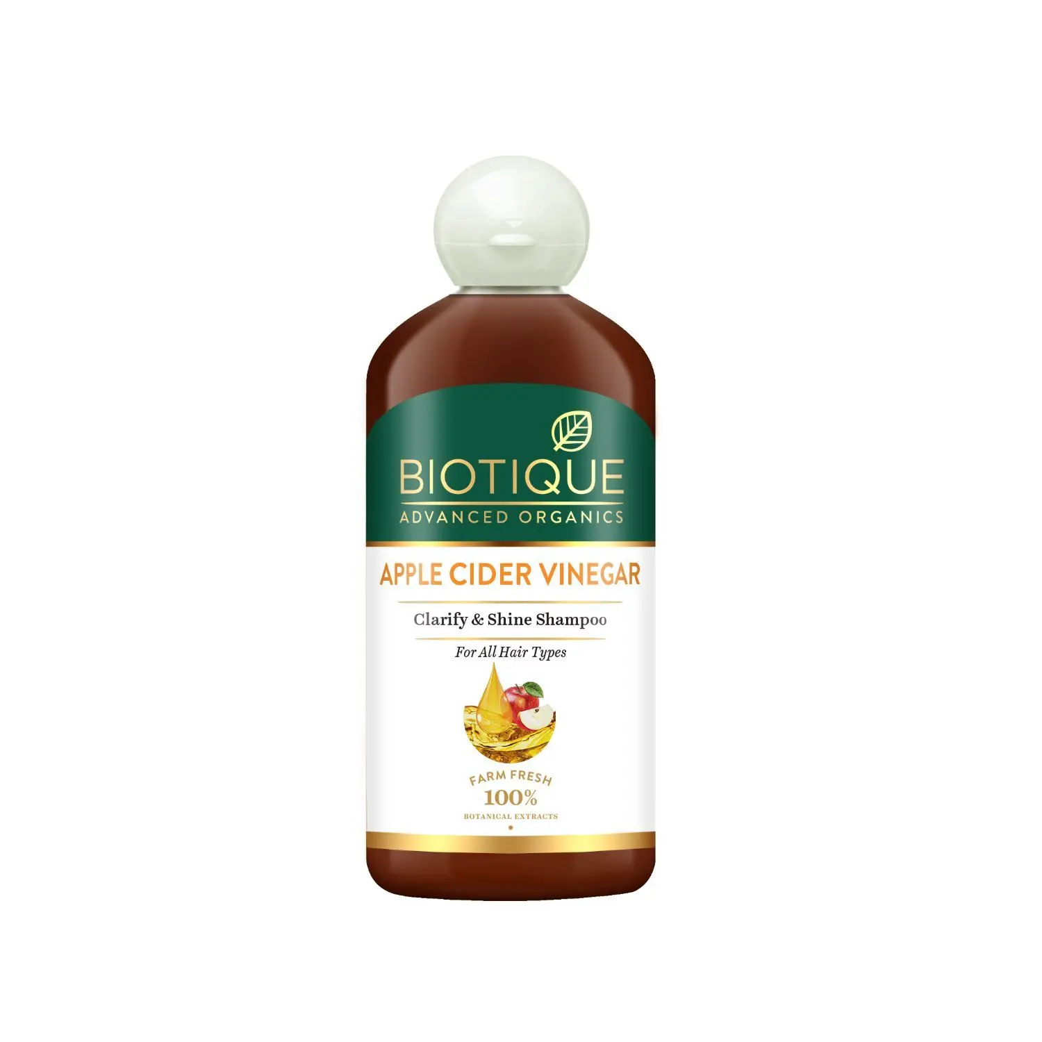 Biotique Advanced Organics Apple Cider Vinegar Clarify & Shine Shampoo (300 ml)