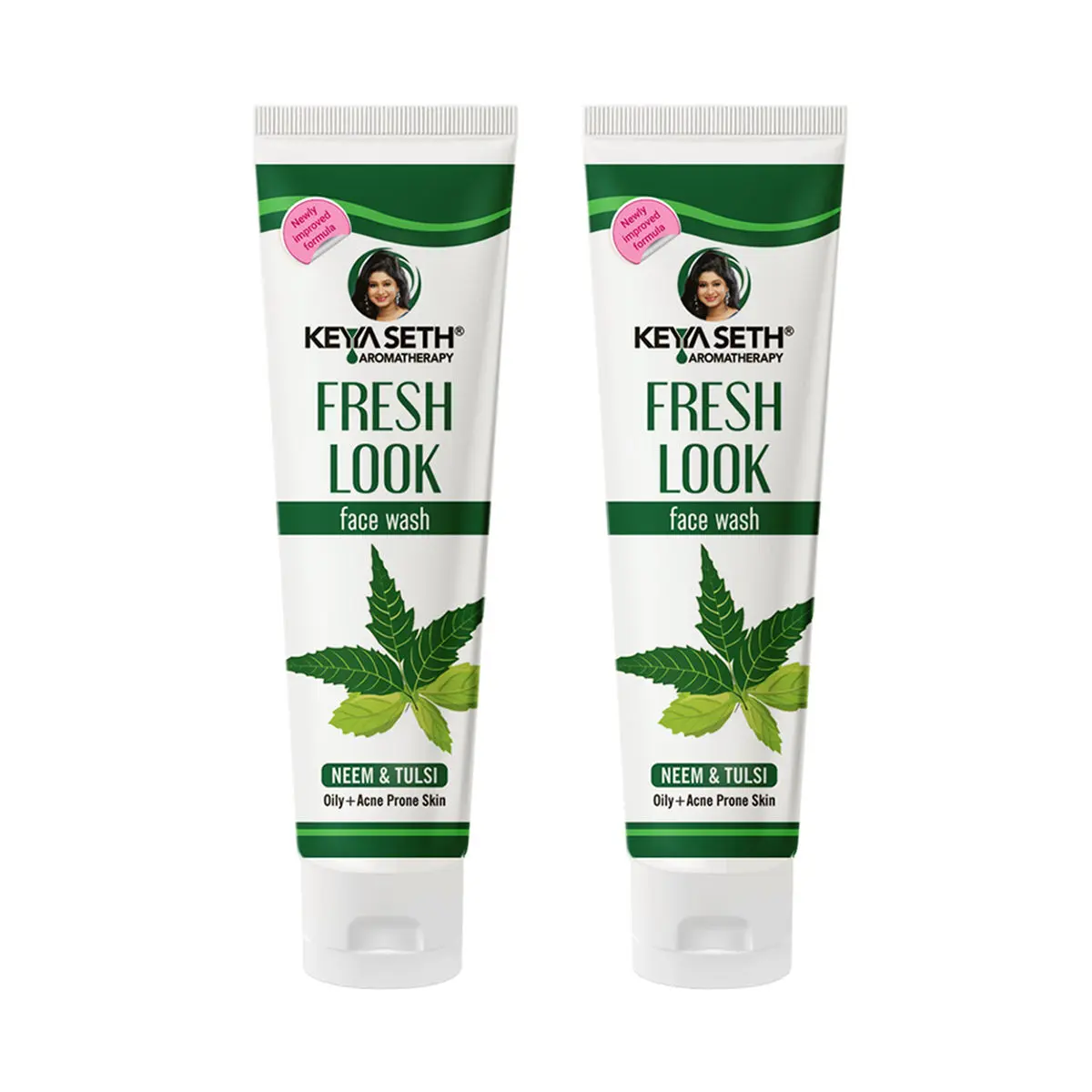 Keya Seth Aromatherapy, Fresh Look Face Wash Neem & Tulsi (Pack of 2)