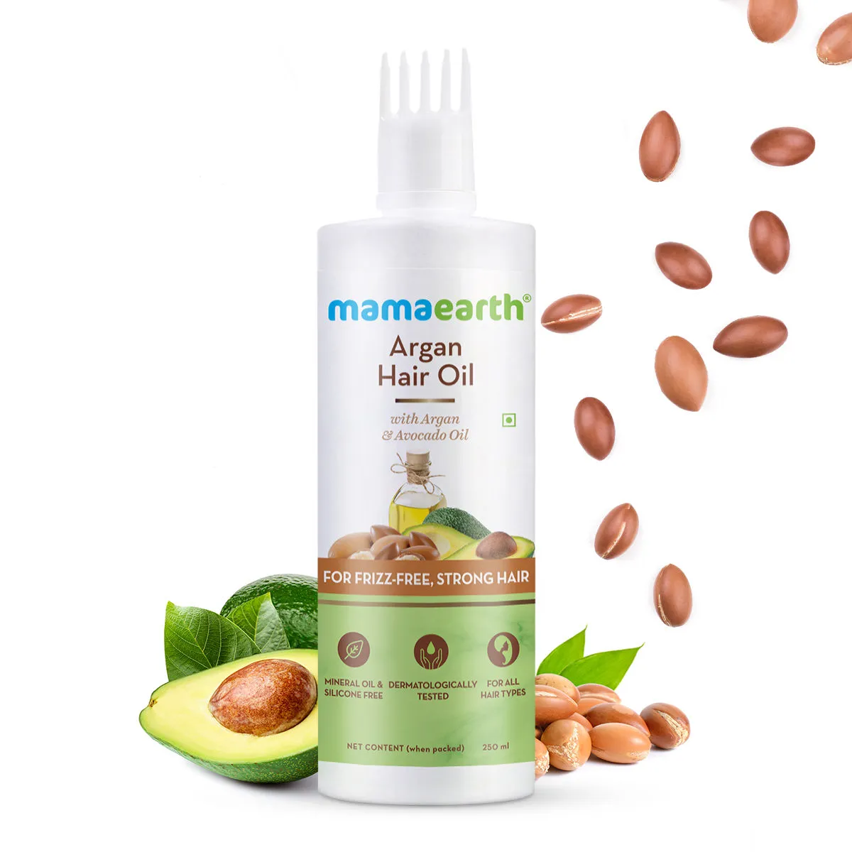 Mamaearth Argan Hair Oil With Argan Oil & Avocado Oil For Frizz-free & Stronger Hair