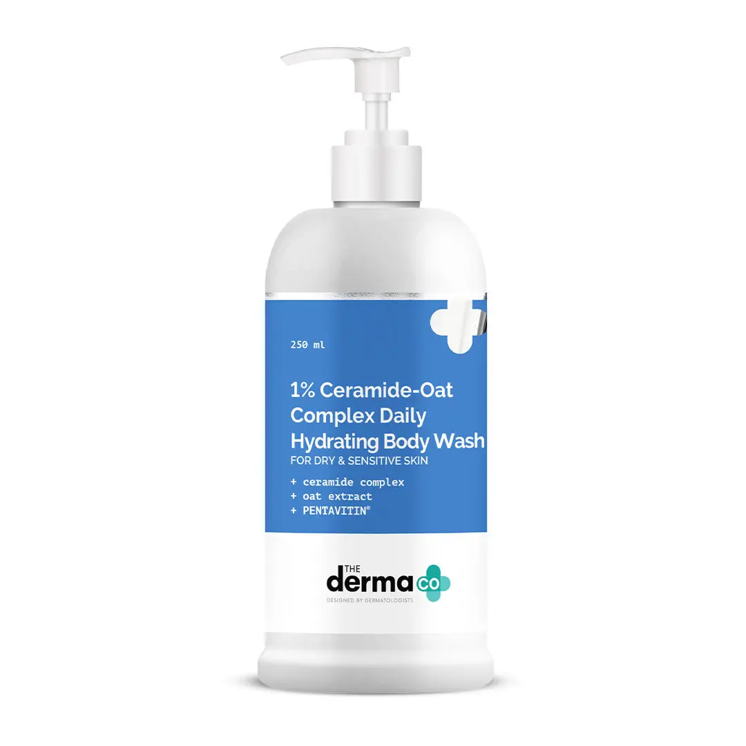 The Derma co 1% Ceramide-Oats Complex Daily Hydrating Body Wash with Ceramides, Oat Extract & PENTAVITIN® - 250 ml