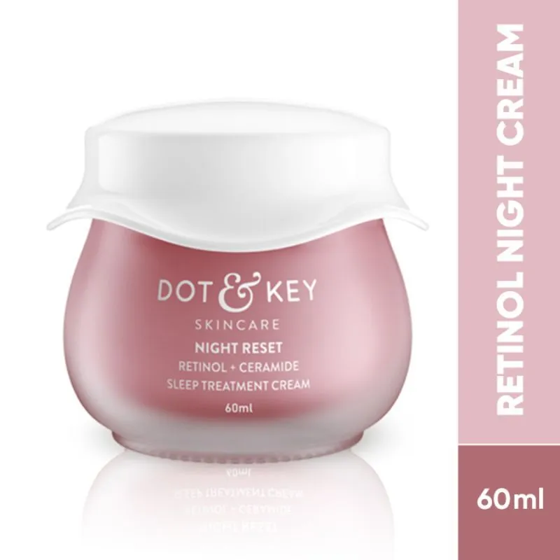 Dot & Key Retinol Night Cream With Hyaluronic Acid & Ceramides- Reduces Fine Lines & Wrinkles