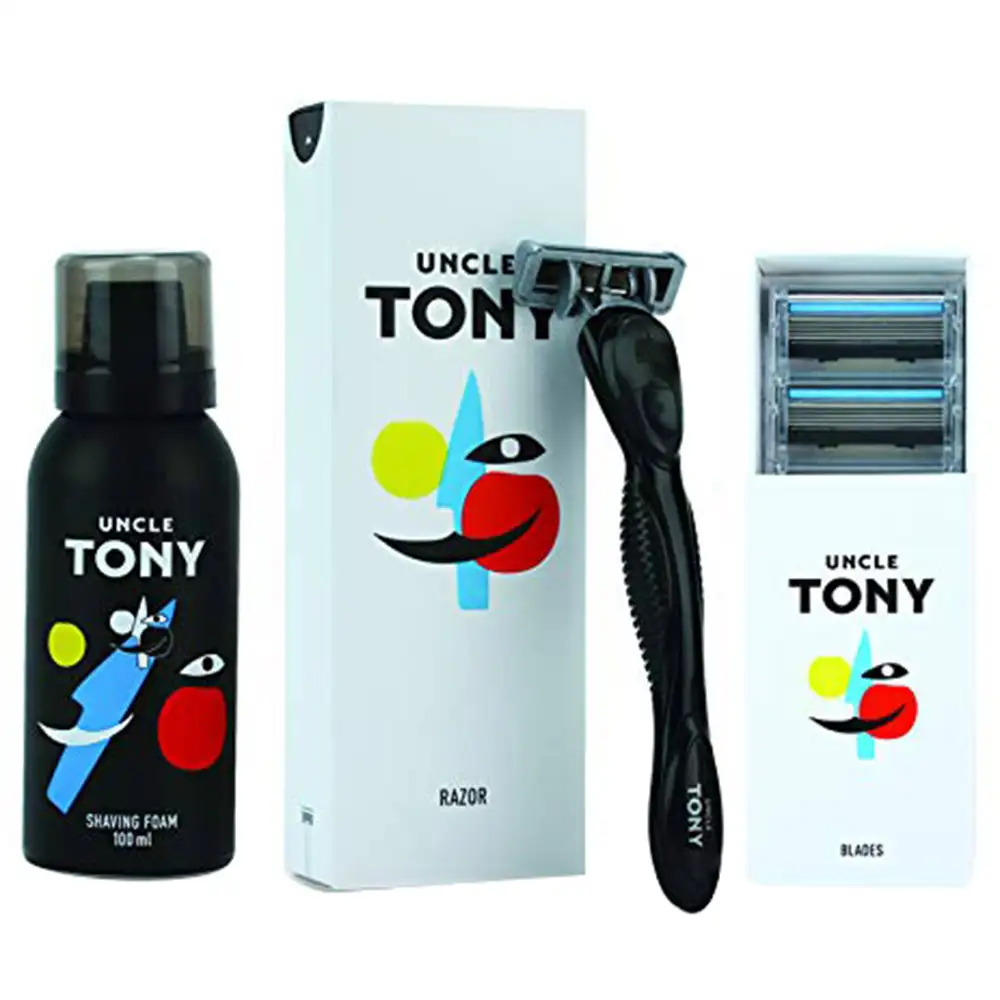 Uncle Tony Complete Starter Pack,  3 Piece(s)/Pack  for All Skin Types Yellow