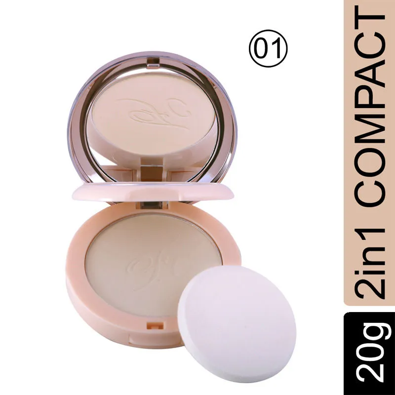 FASHION COLOUR Nude Makeover 2 In 1 Face Powder - 01