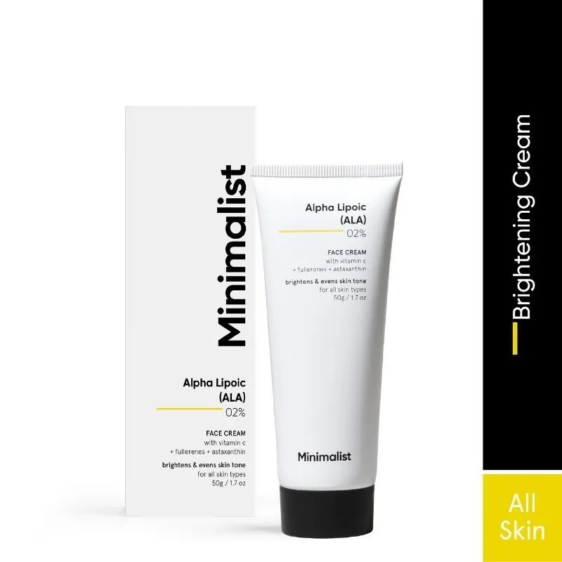 Minimalist 2% Alpha Lipoic Cream With Vitamin C For Glowing Skin