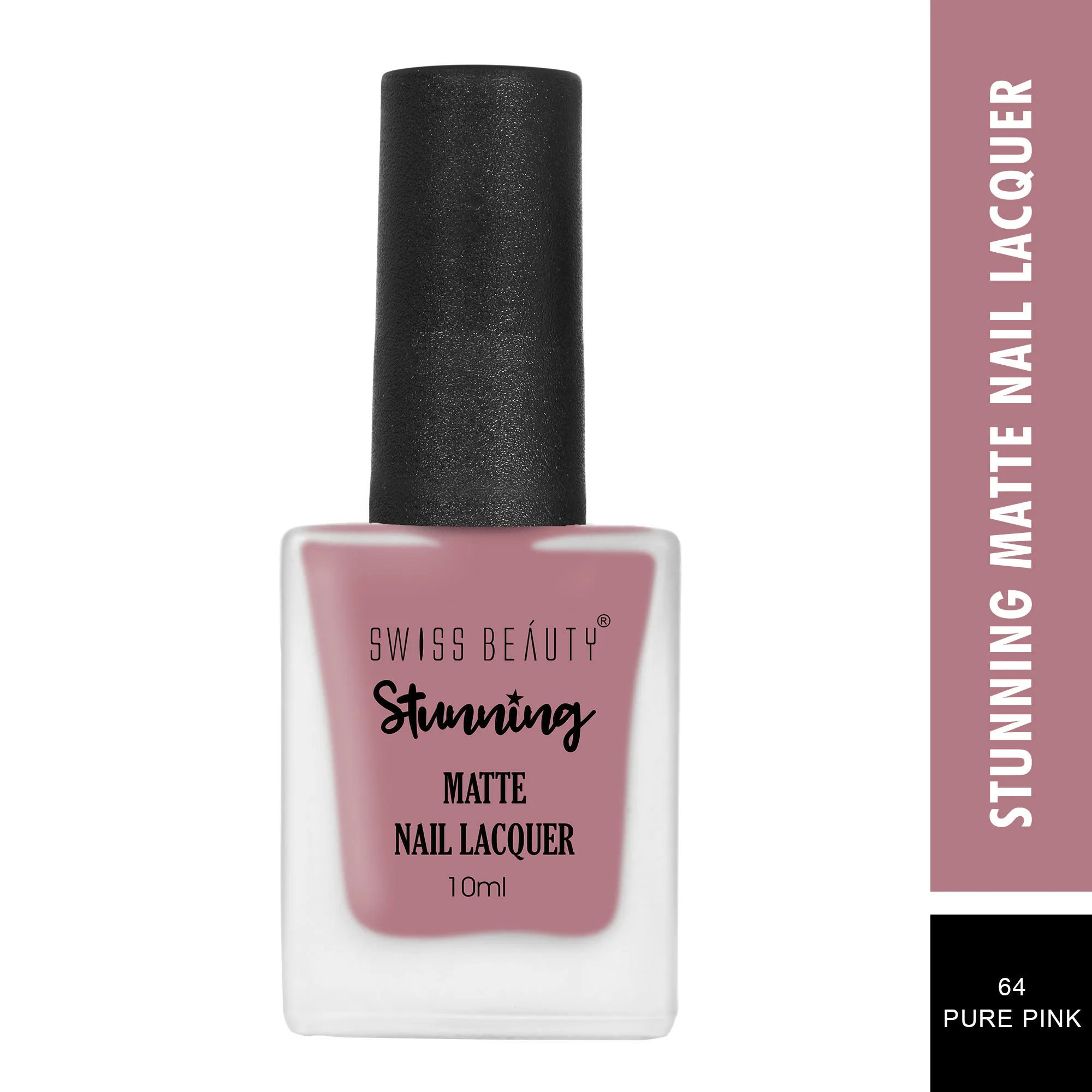 Swiss Beauty Stunning Nail Polish - 64 Pure Pink