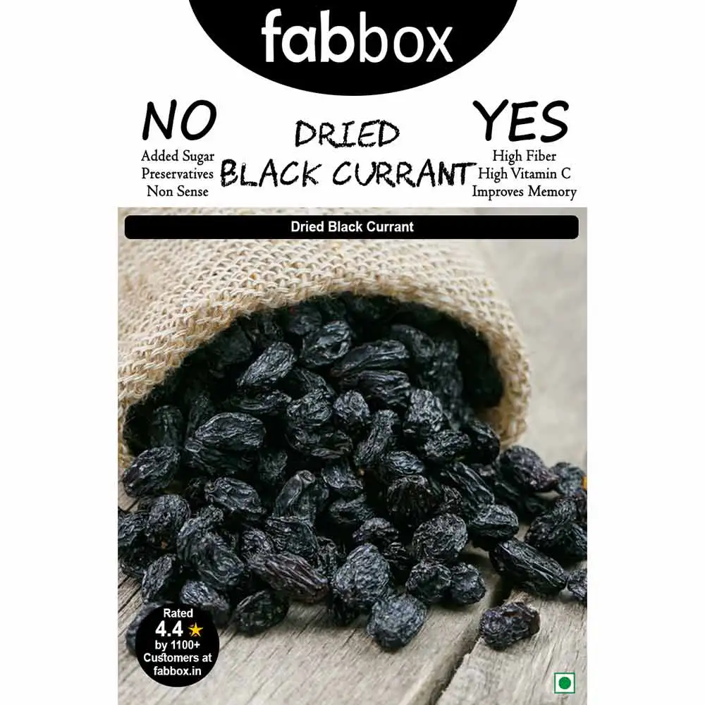 Fabbox Dried Black Currant,  Unflavoured  195 g